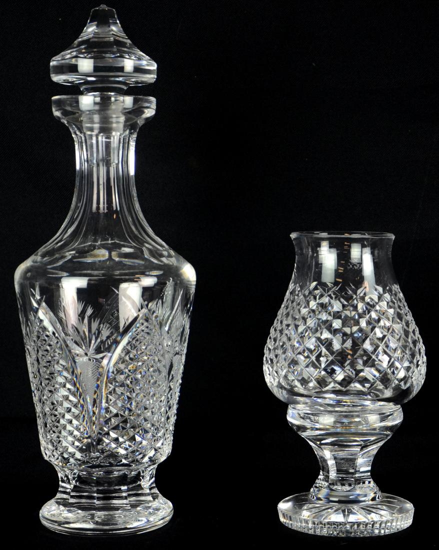 Waterford Dunmore Decanter & Diamond Candle Holder (1 of 5)