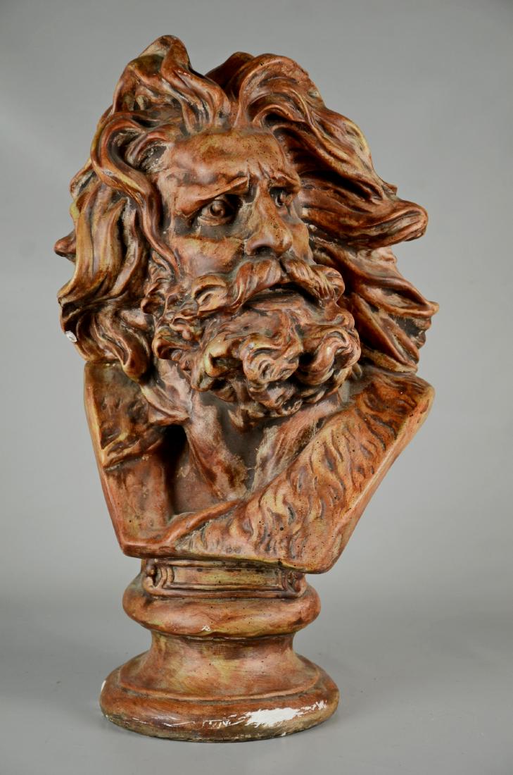 Large Windswept Moses Plaster Bust (1 of 2)