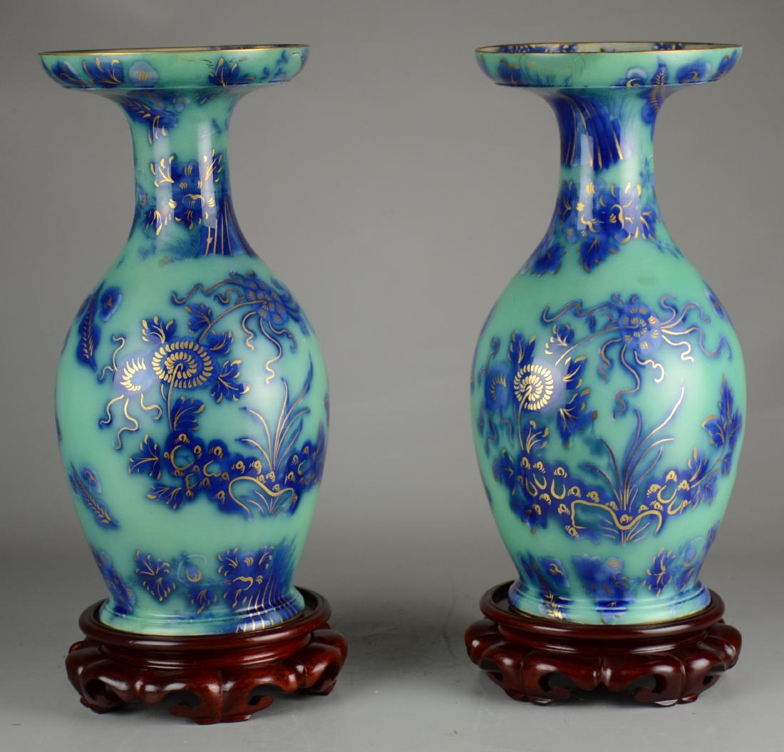 Pr Large Porcelain Vases (1 of 11)