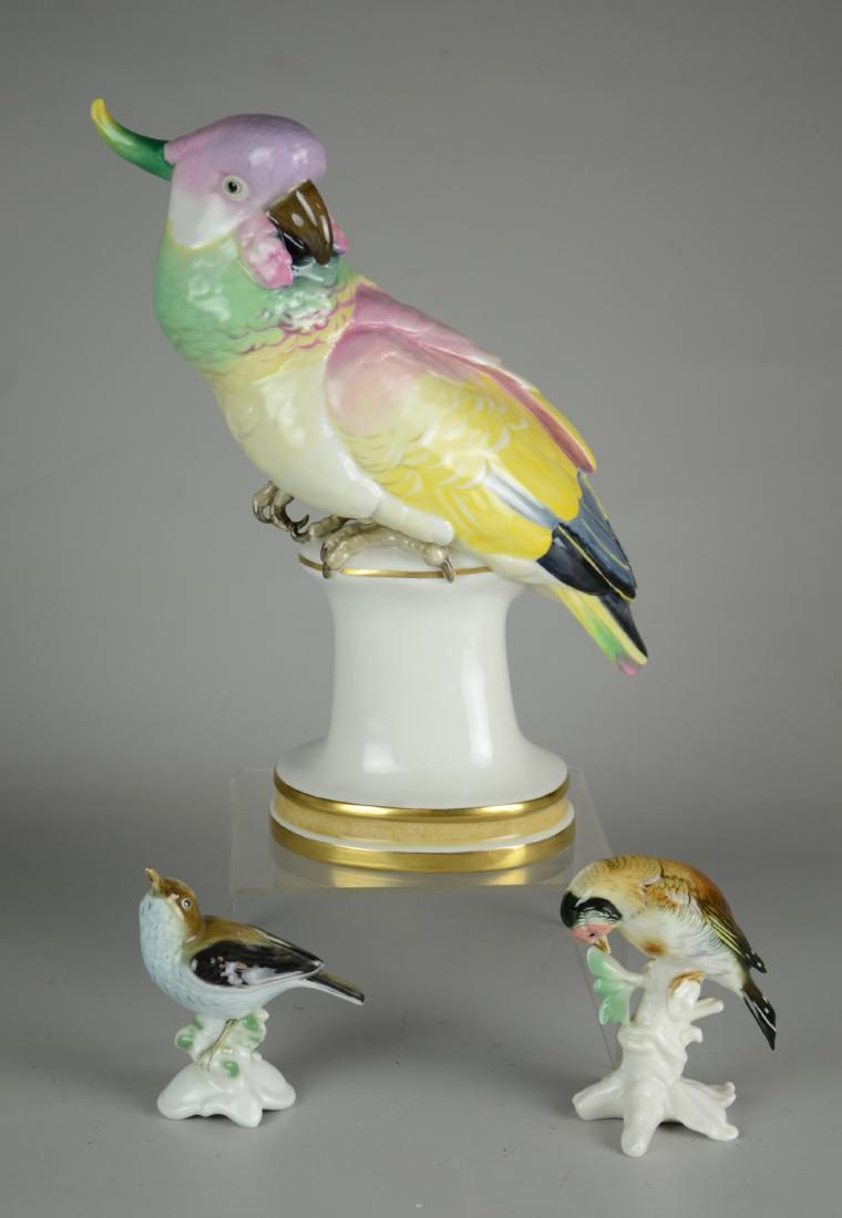 (3) Porcelain Bird Figures (1 of 3)