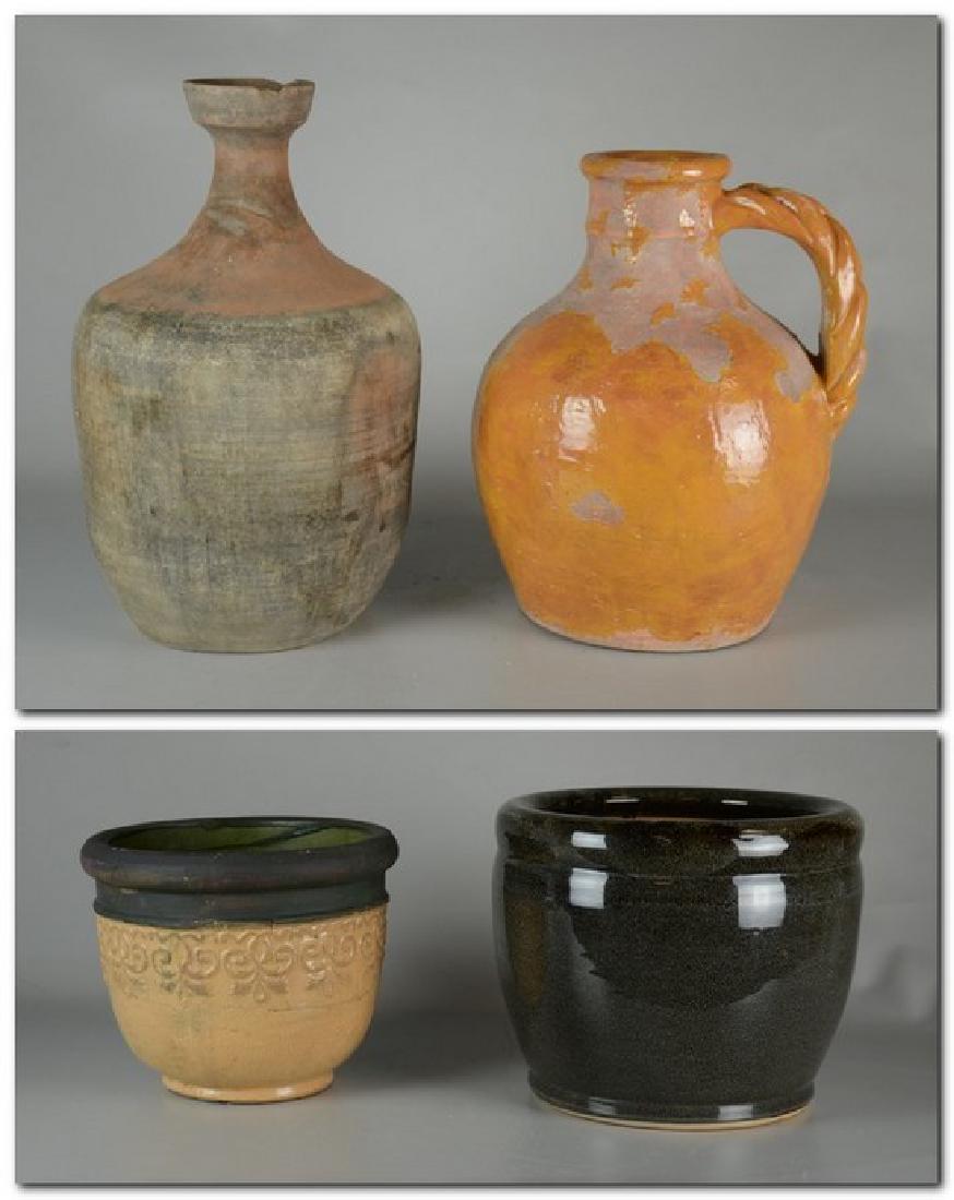 (4) Pcs Large Pottery (1 of 3)