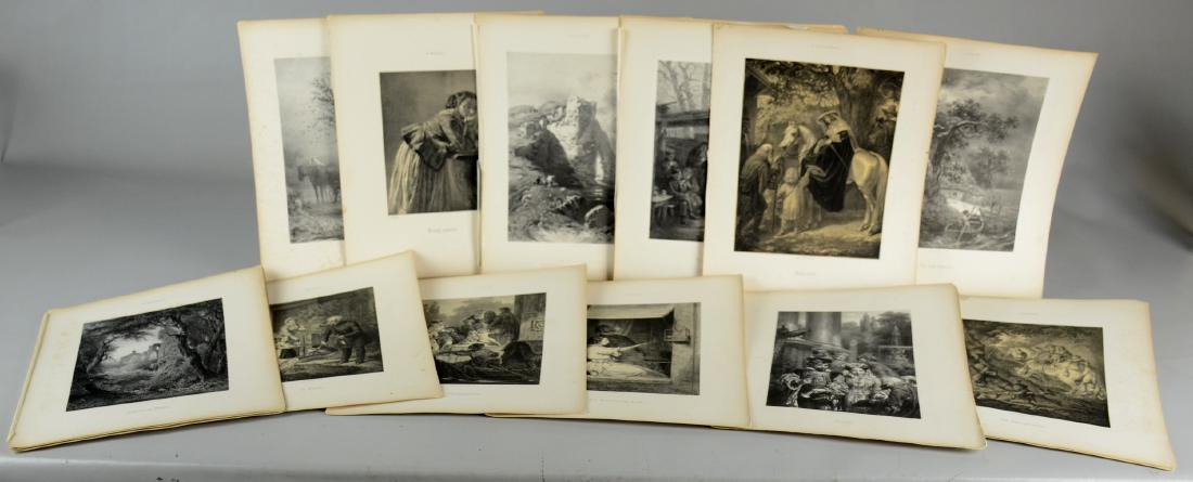 (17) German Engraved Bookplate Prints (1 of 1)