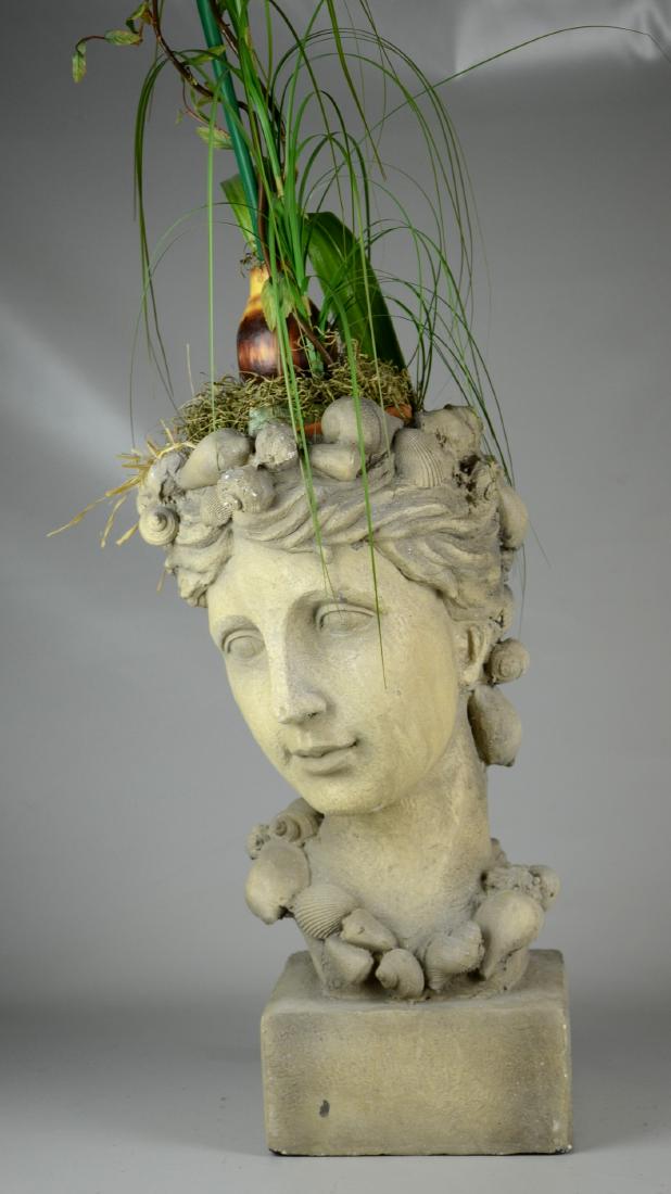 Composite Head Shaped Planter (1 of 2)