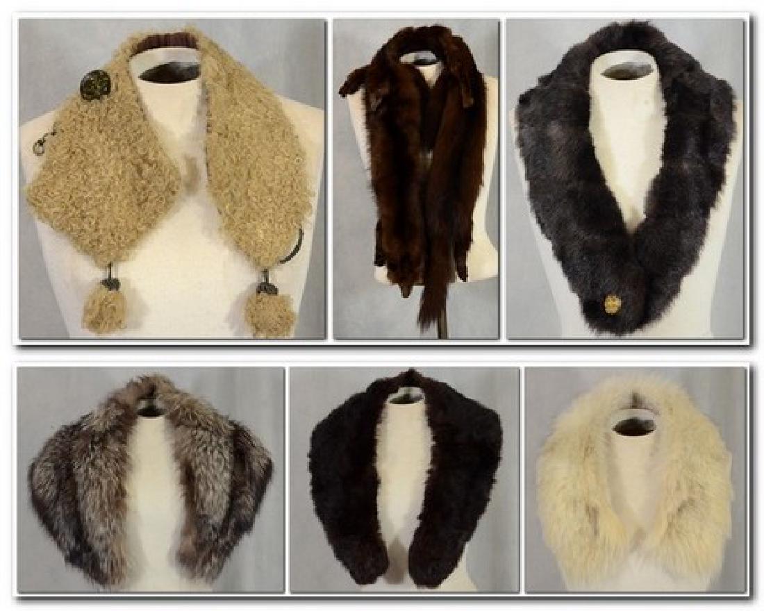 Six Assorted Fur Collars (1 of 8)