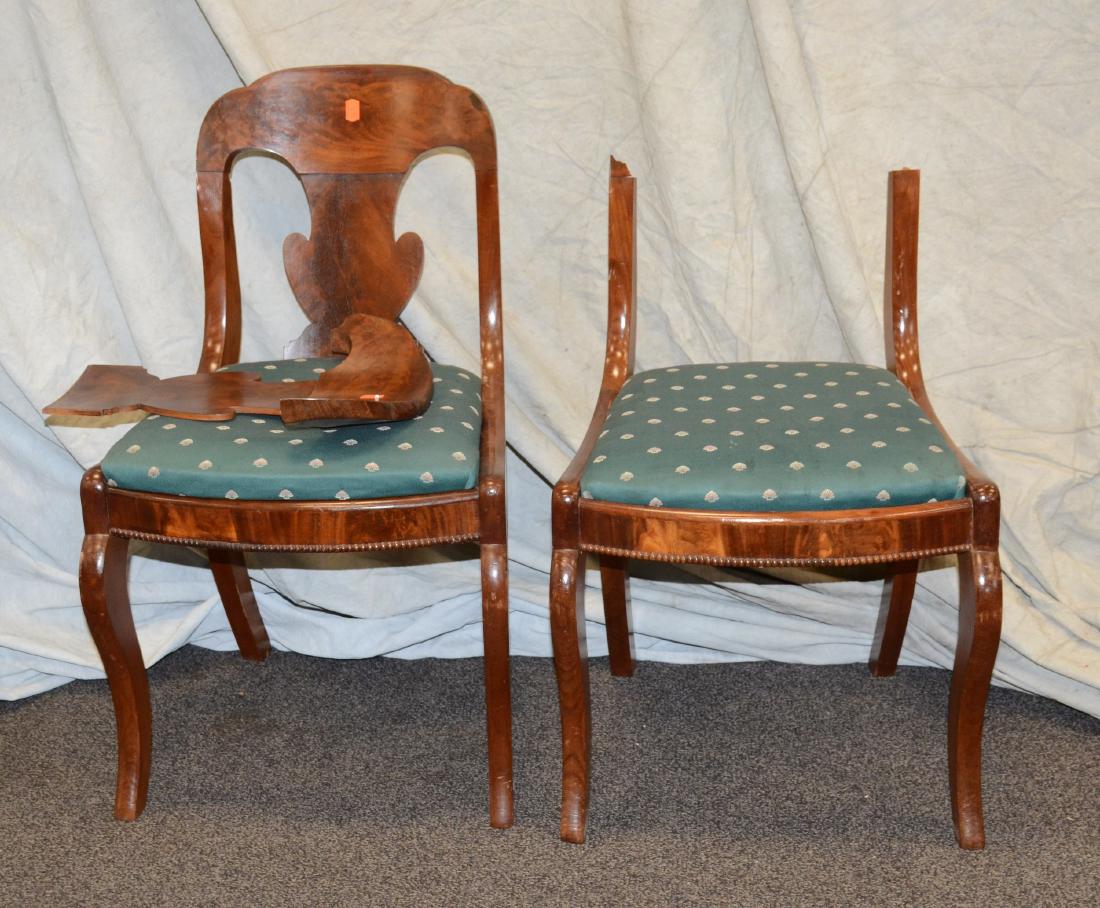 (6) Mahogany Empire style dining chairs (1 of 1)