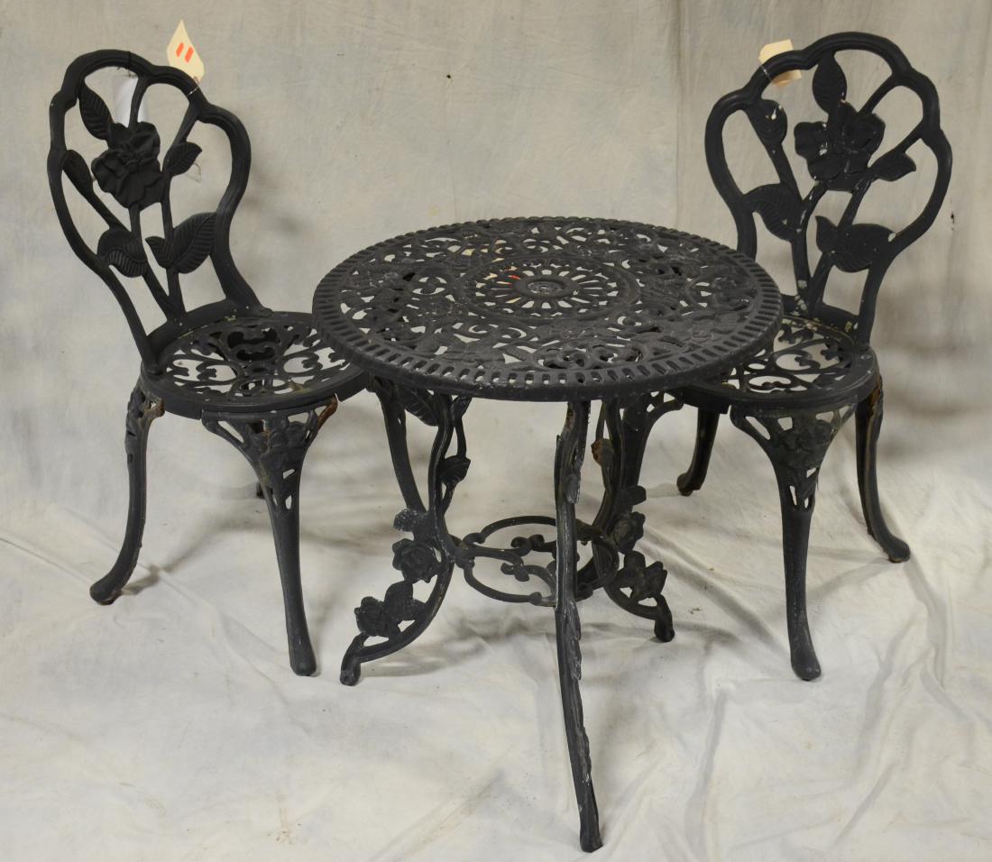 Victorian black wrought iron bistro set Nov 06, 2018 William Bunch