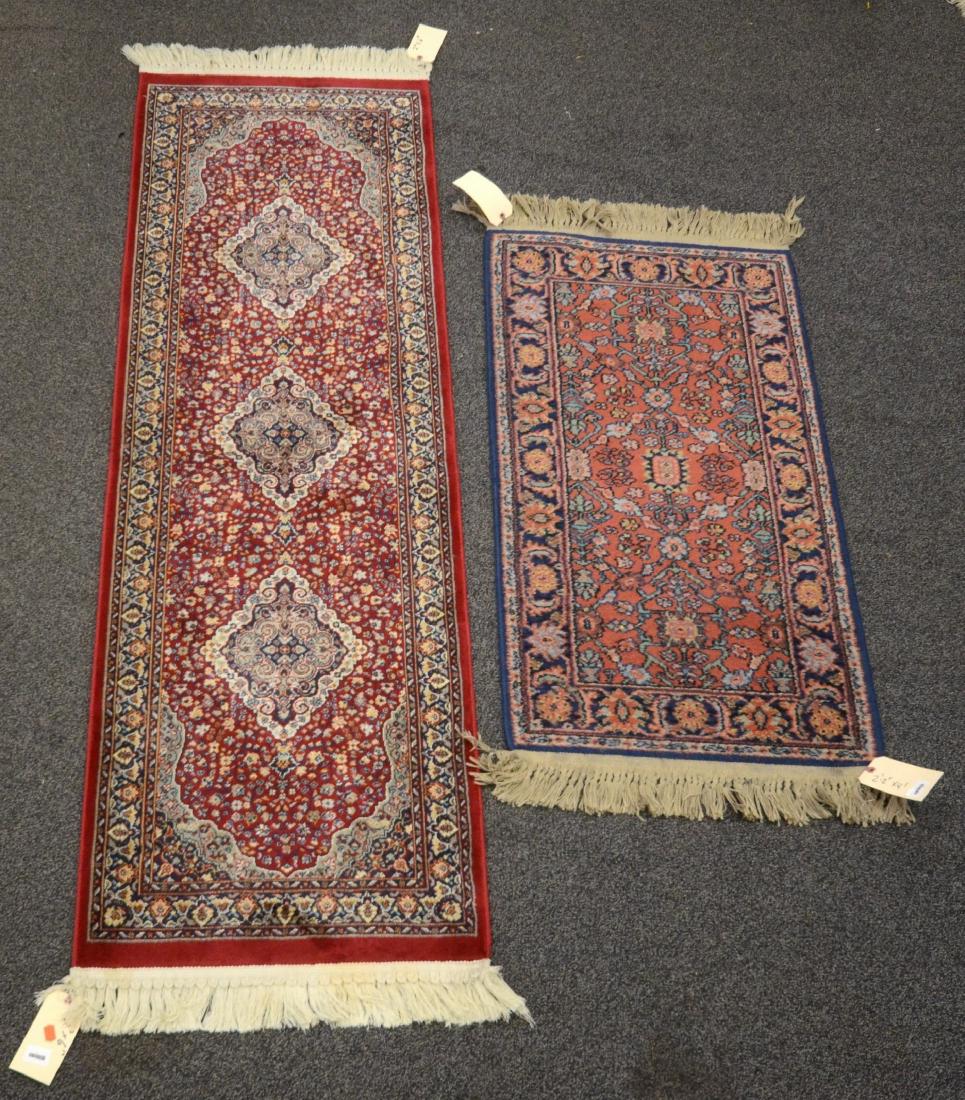 Lot of 2 Machine Made Rugs 2'2"x6'10" and 2'2"x4'1" (1 of 3)