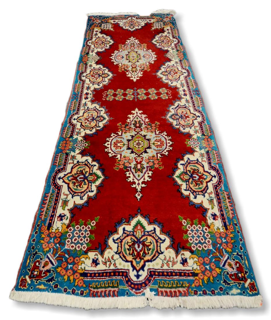 Persian Kirman Rug 4' X 10'4" (1 of 3)