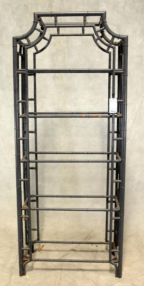 Faux bamboo metal etagere (1 of 1)