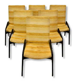 John Stuart Prices 795 Auction Price Results 6 John Stuart Ebonized Upholstered Dining Chairs