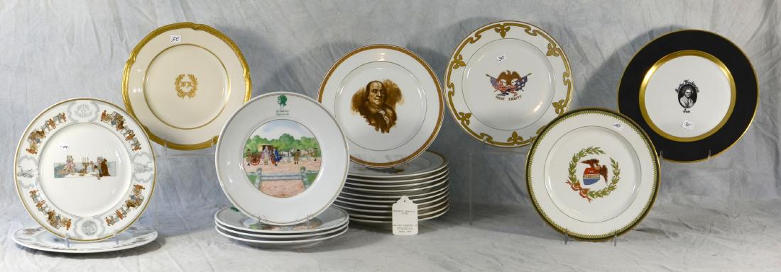 Shelf #55 - (26) Hotel Dinner Plates (1 of 3)