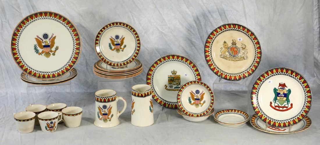 (26) pcs Adams Tunstall Commemorative Dinnerware (1 of 1)