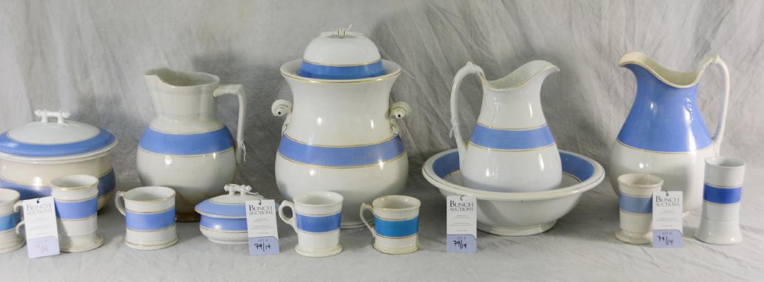 (14) pcs white English Ironstone Chamber Sets (1 of 1)