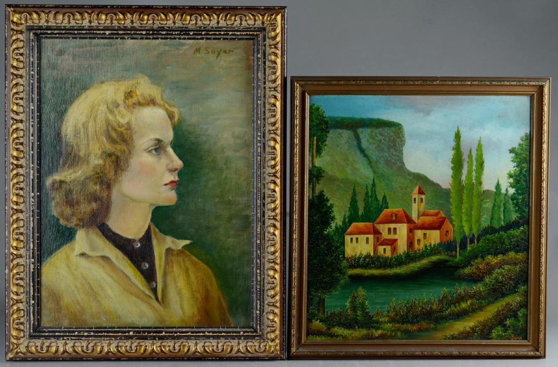 (2) 20th C Oil Paintings (1 of 3)