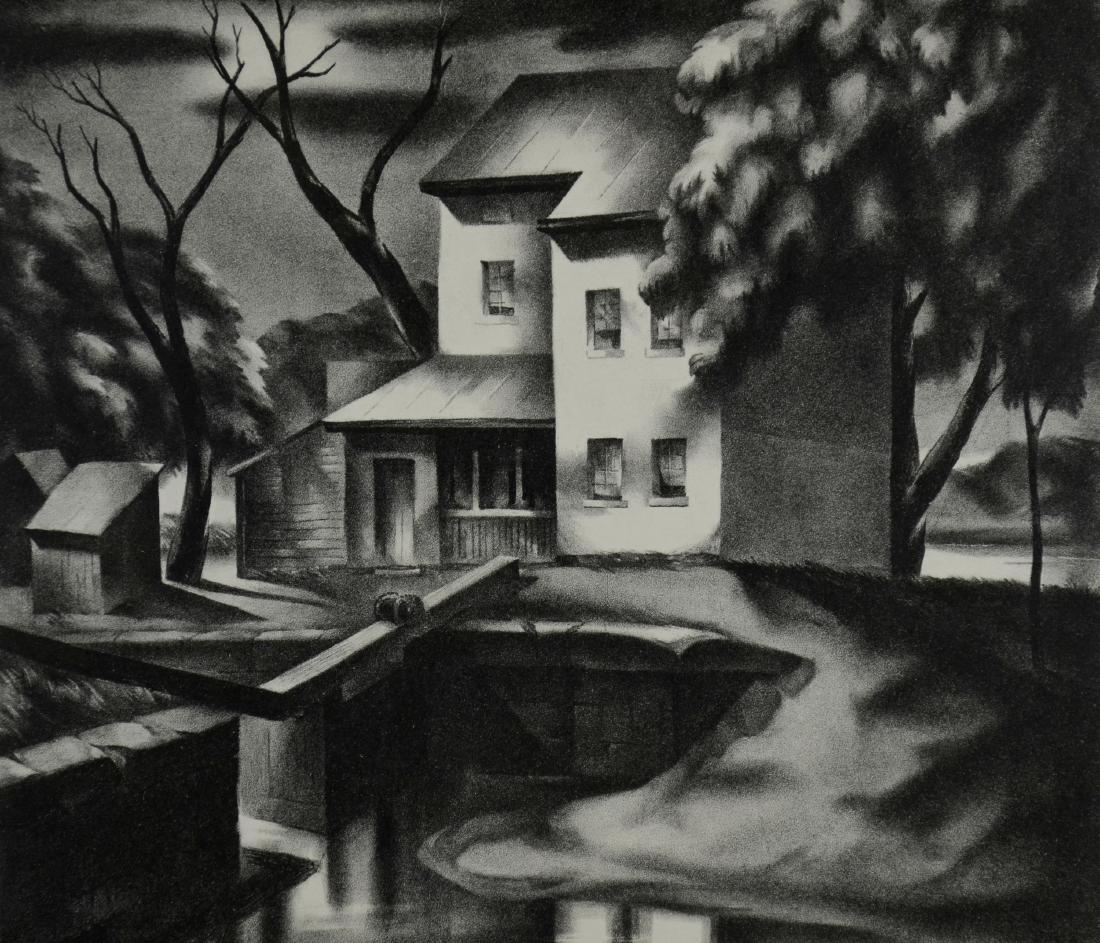 G Ralph Smith Lithograph Print "Lock House #64" (1 of 4)