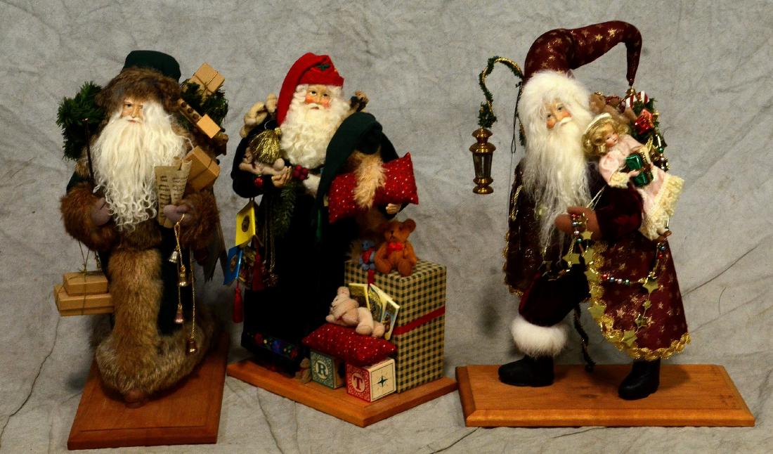 (3) Lynn Haney Father Christmas Figures (1 of 1)