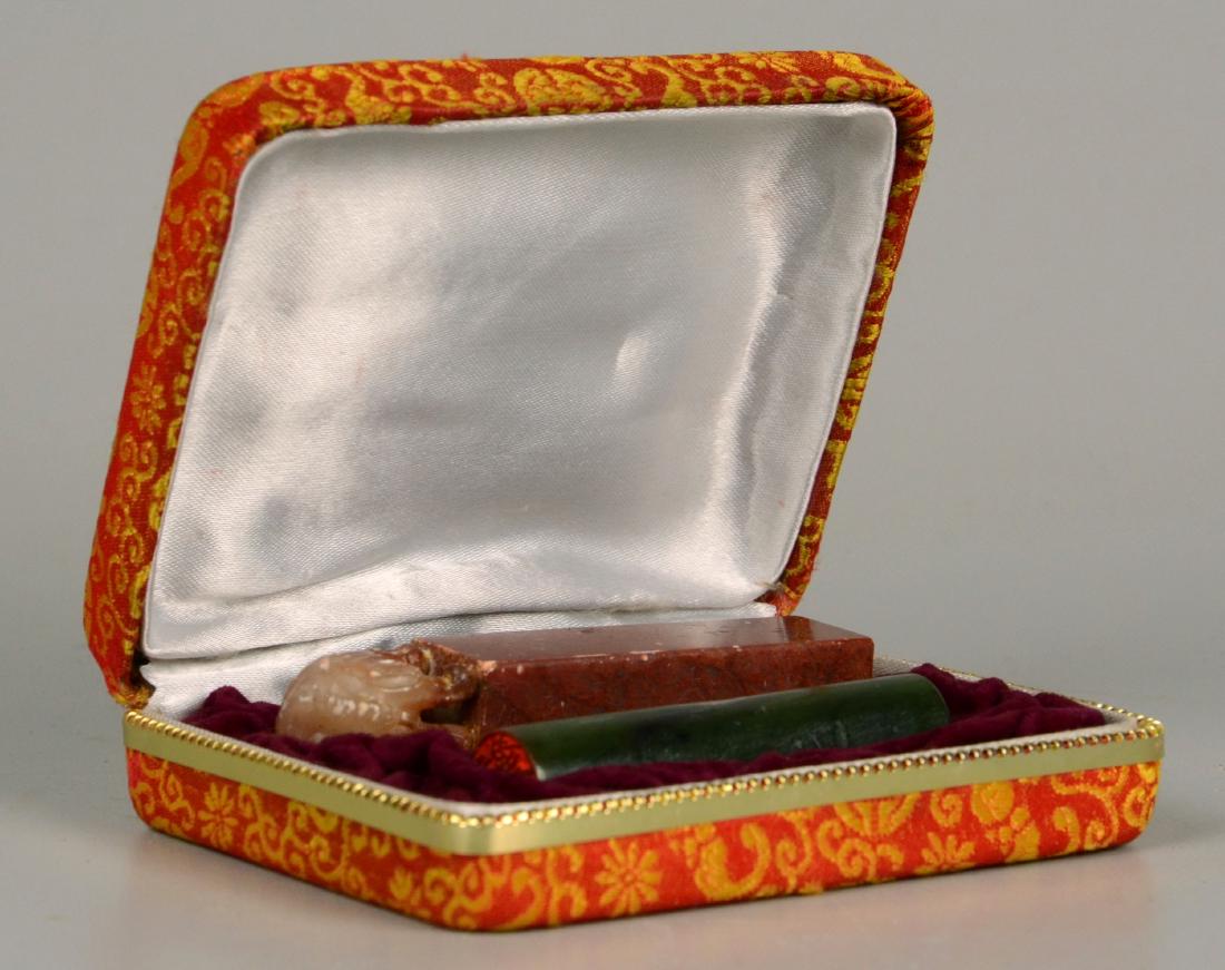 (2) Chinese Stamps In Case (1 of 3)