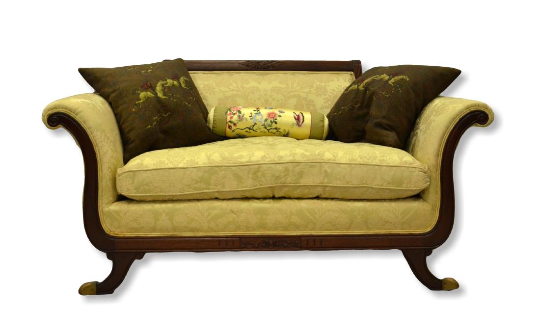 Mahogany Federal Style Settee (1 of 1)
