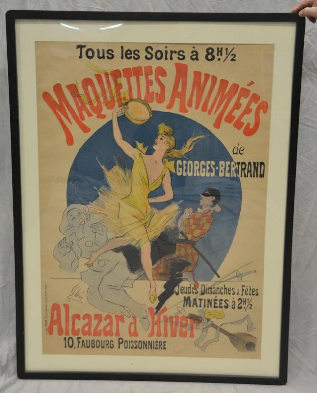 Jules Cheret Poster "Maquettes Animees" (1 of 2)