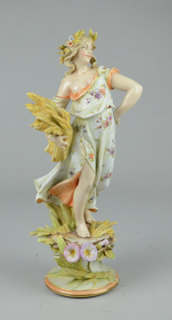 Volkstadt Art Nouveau Four Seasons Autumn Figure (1 of 6)