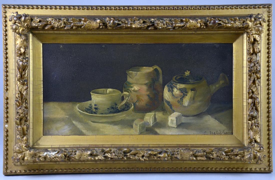 E. Melick Still Life Painting with Teapot (1 of 3)