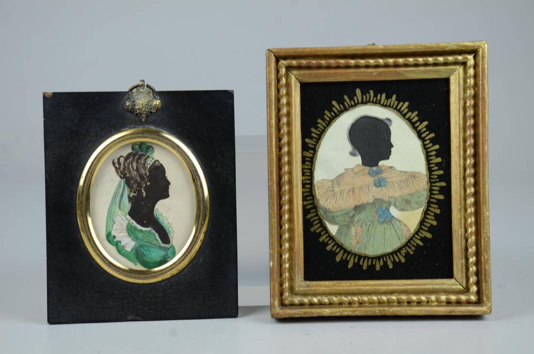 (2) Silhouettes with Polychrome Dresses (1 of 1)