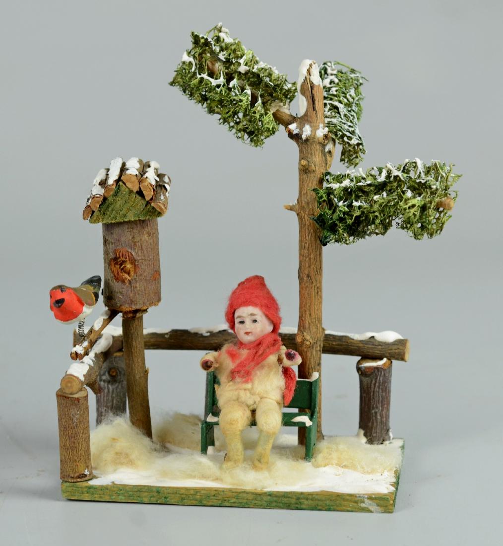 Heubach Child Sitting in Putz Scene (1 of 1)