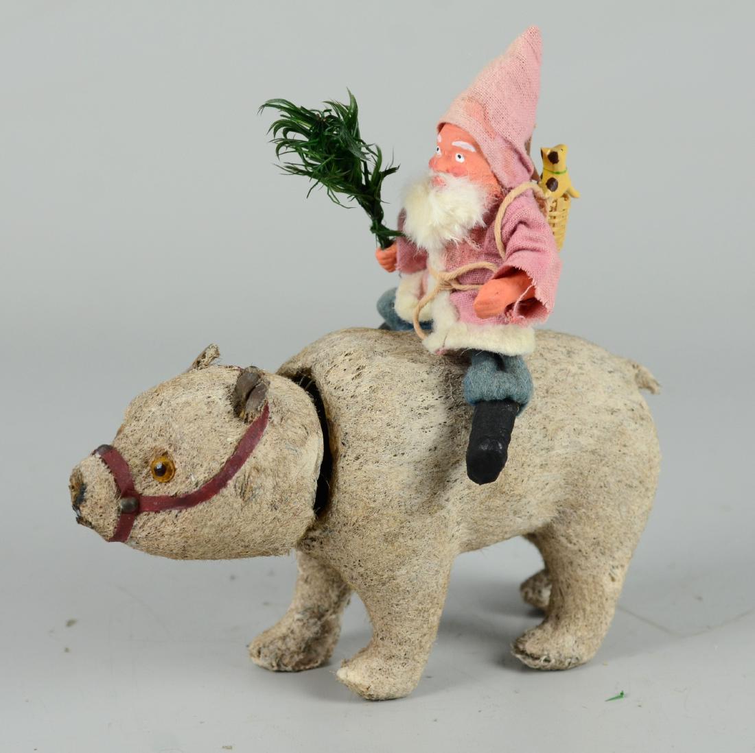 Santa Claus Riding on Polar Bear Figure (1 of 3)