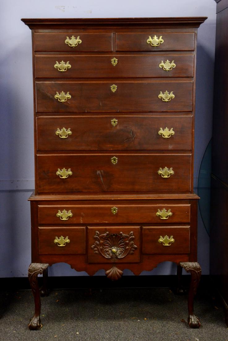 Benchmade Walnut Philadelphia Chippendale style flat (1 of 1)