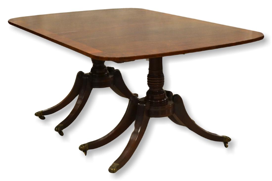 Kittinger banded mahogany Regency style dining table (1 of 2)