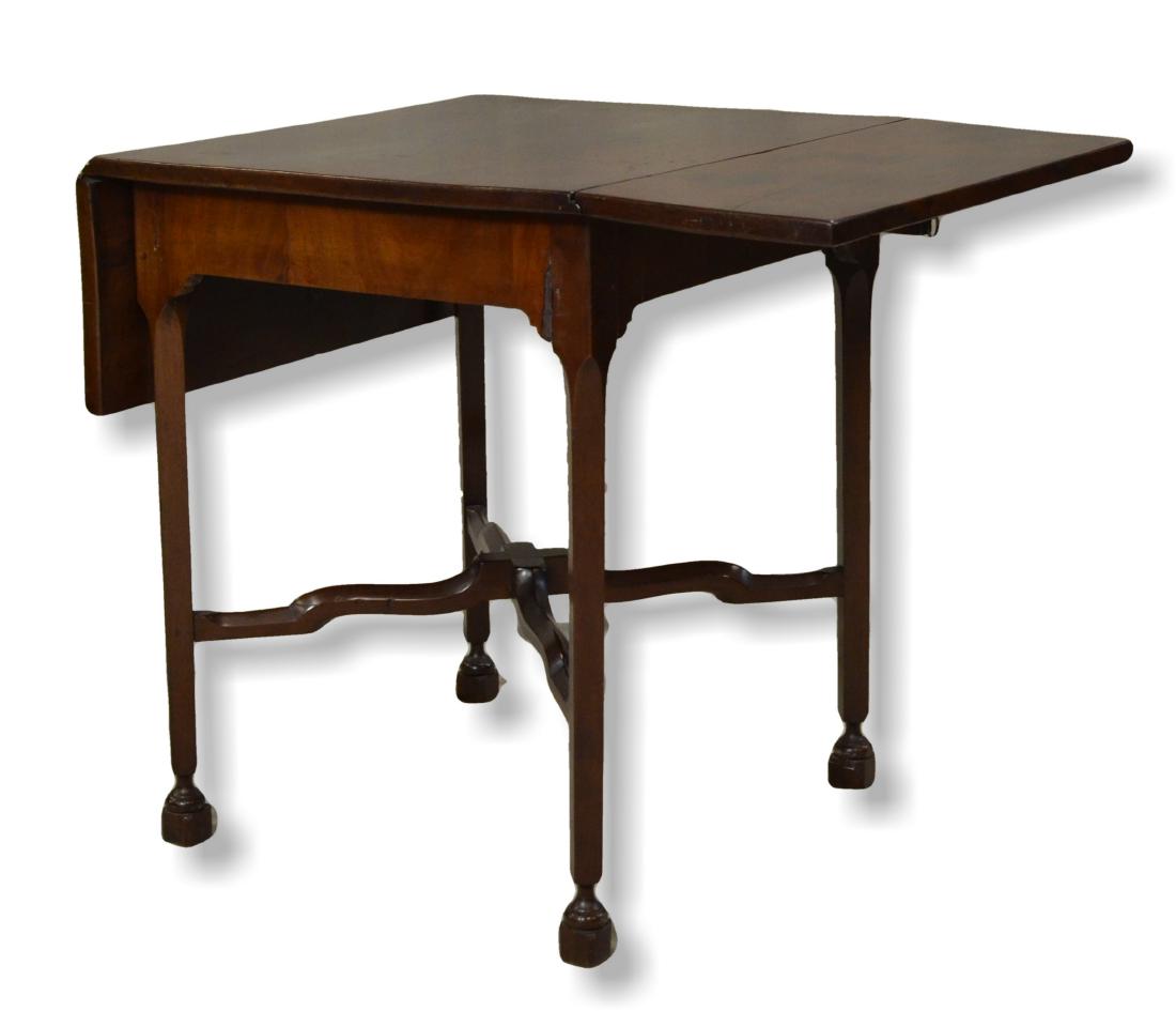 Chippendale style square dropleaf center table (1 of 1)
