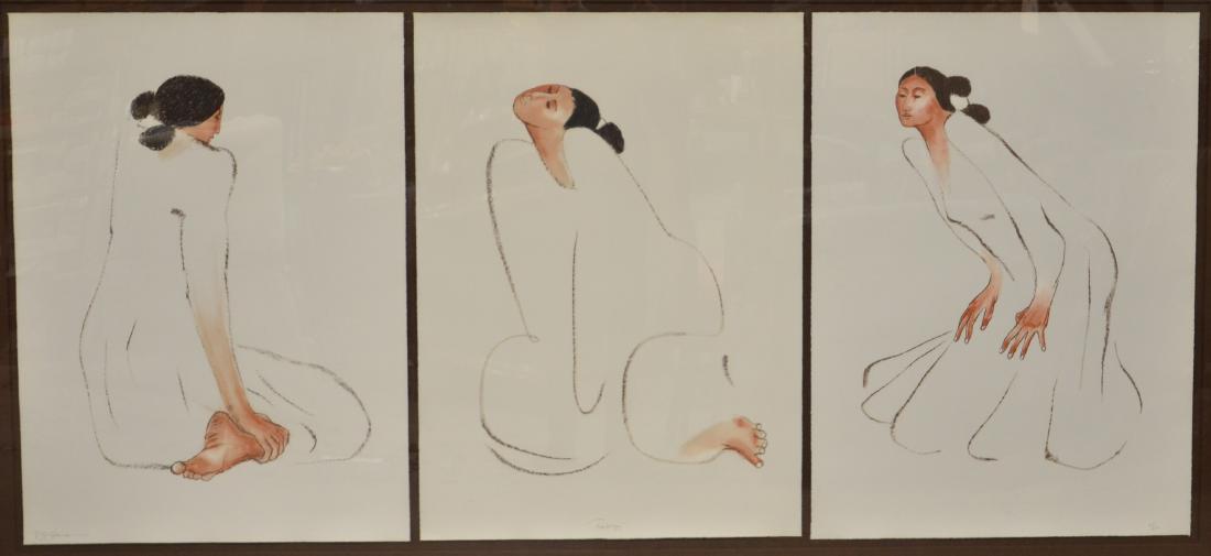 R.C. Gorman 3 Lithograph Set: "Trilogy" (1 of 7)