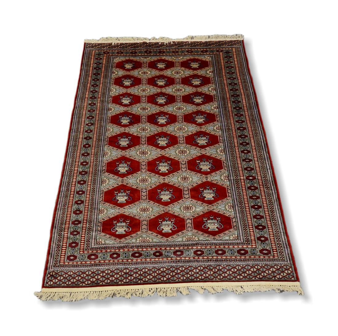 Pakistani Bokara Rug 5'2" X 7'7" (1 of 2)