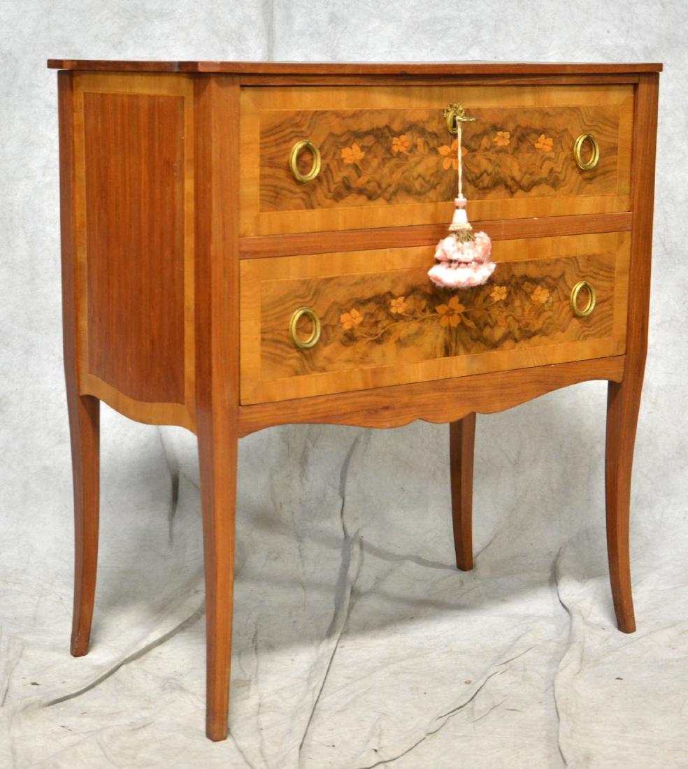 French style 2-Drawer Inlaid Commode (1 of 2)