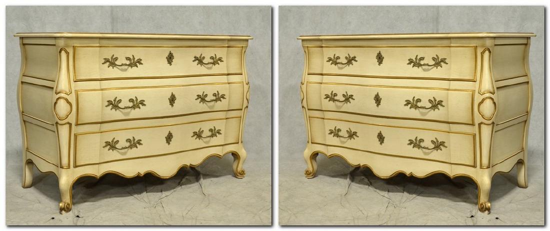 Pr John Widdicomb Louis XV style bombe commodes (1 of 1)
