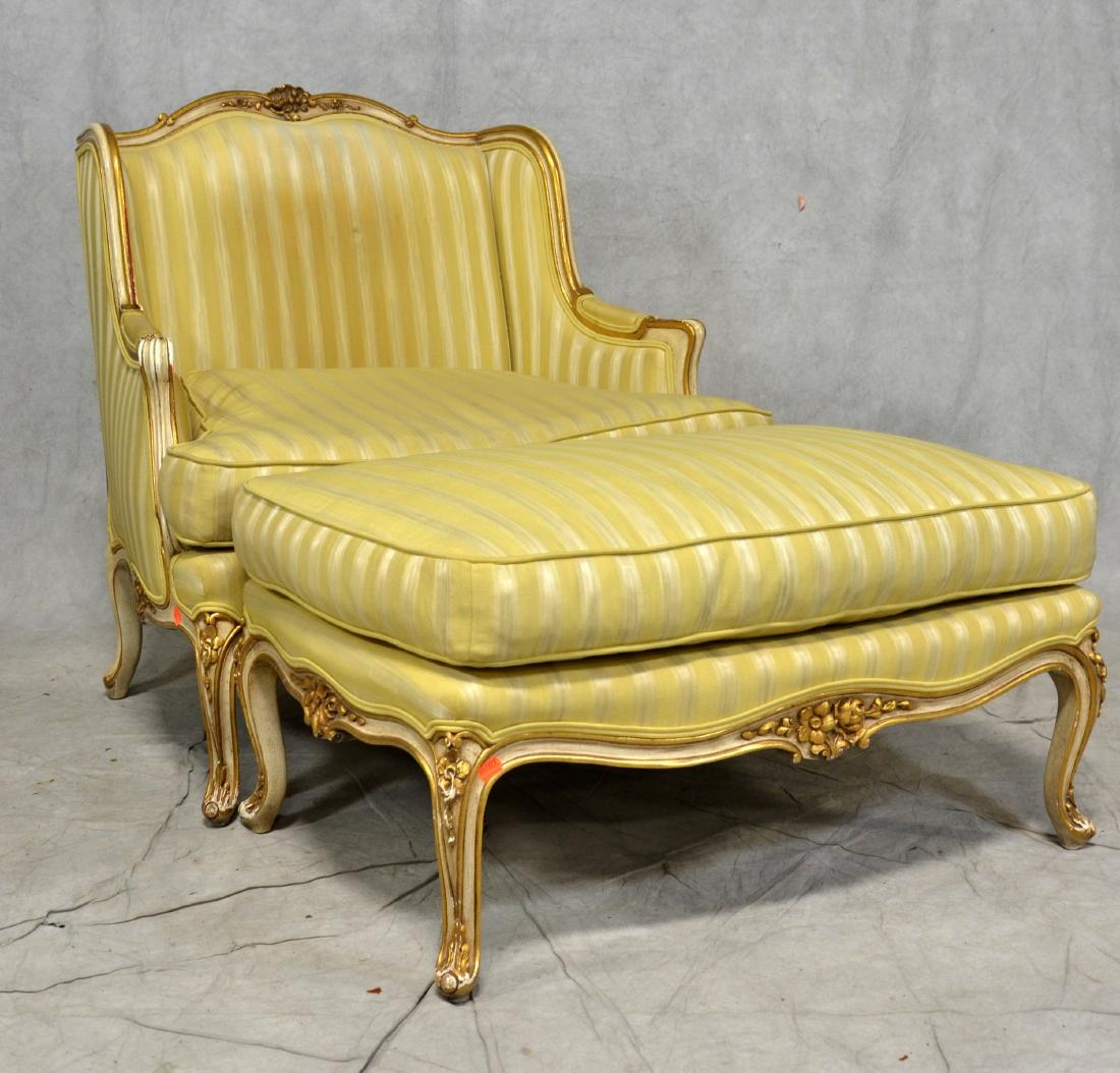 Louis XV style Oversized 2 pc Chaise Lounge (1 of 3)
