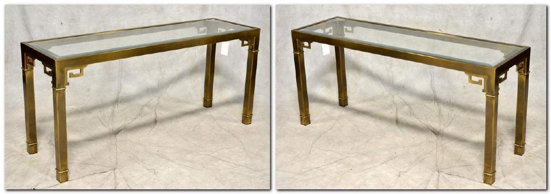 Pr Mastercraft Brass Asian Style Consoles (1 of 4)