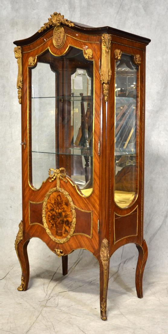 Louis XV style Inlaid Display Cabinet (1 of 2)