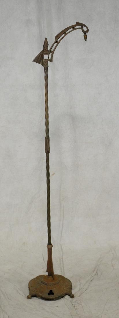 Art Nouveau brass floor lamp (1 of 1)