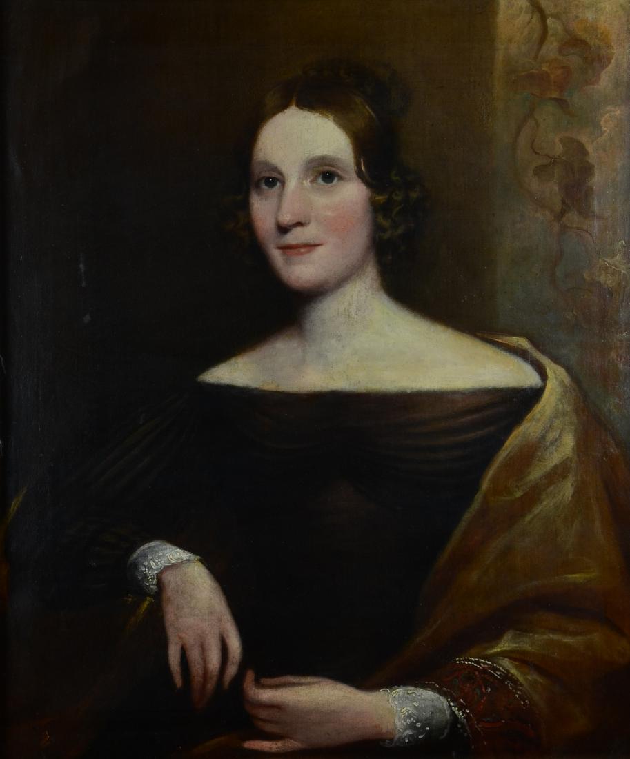 19th C Portrait Painting of a Lady (1 of 4)
