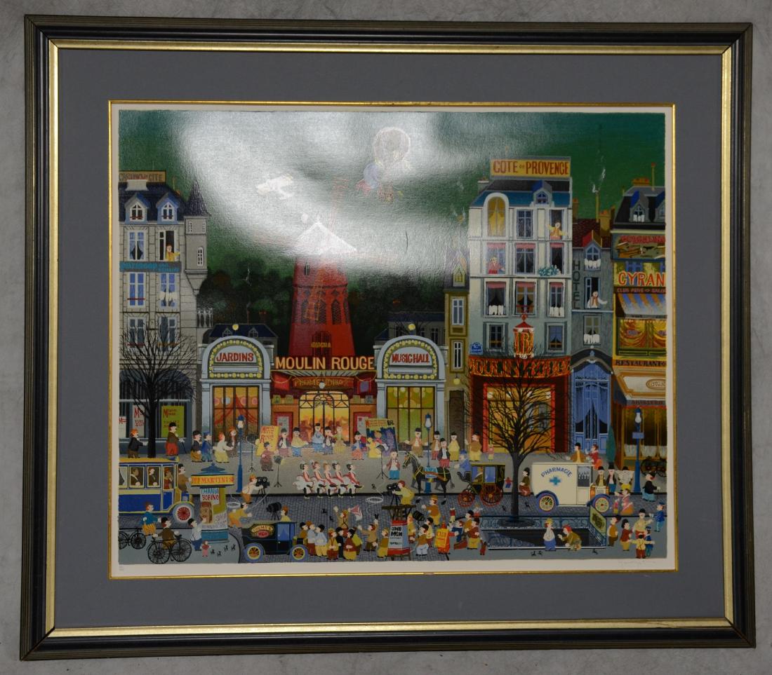 Hiro Yamagata Serigraph, "Moulin Rouge" (1 of 1)