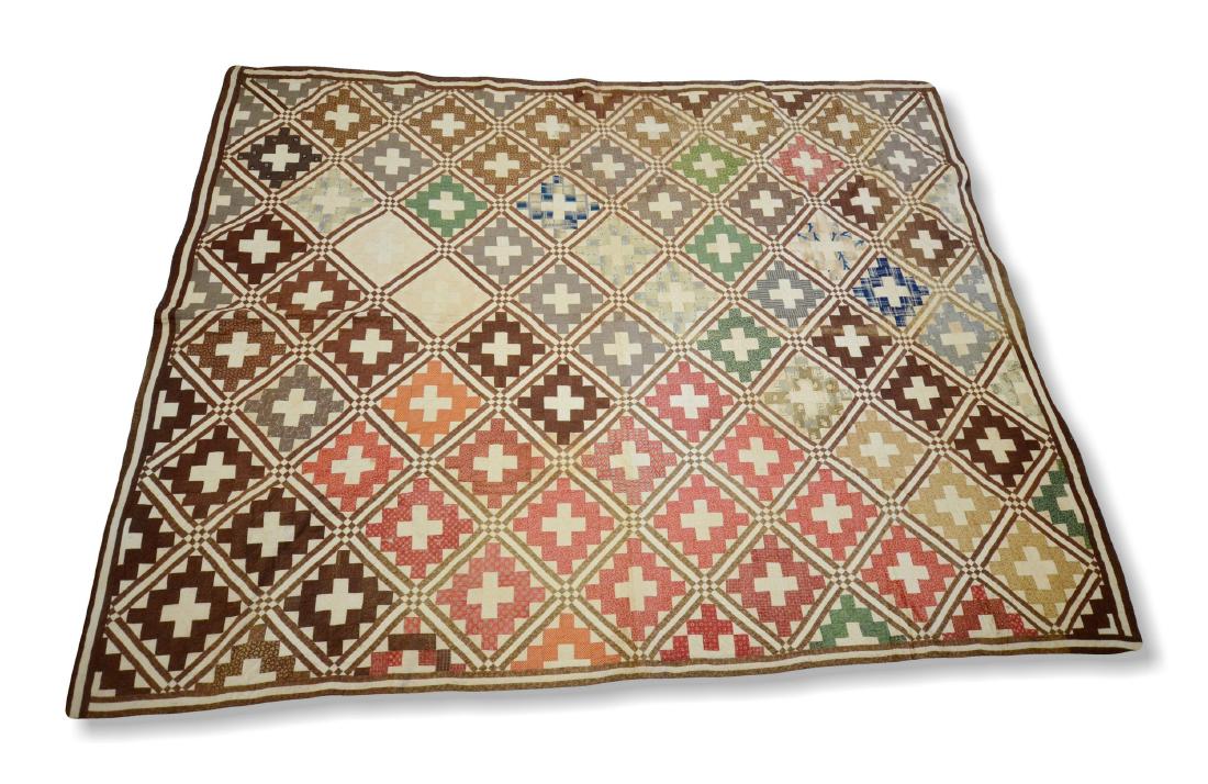 Diamond & Cross Pattern Quilt (1 of 4)