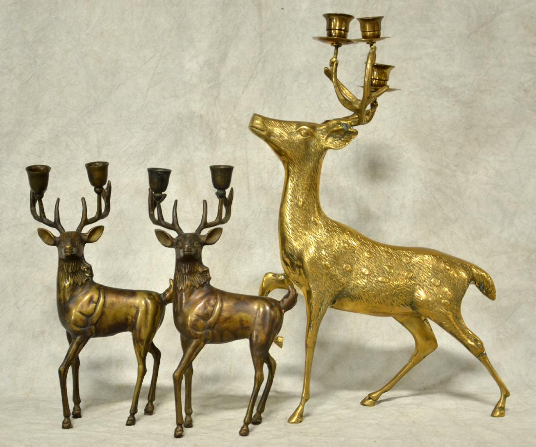 (3) Reindeer Candle Stands (1 of 3)