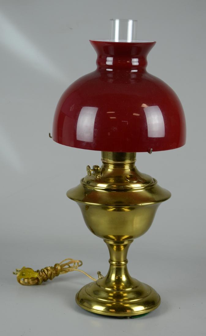 Brass Converted Oil Lamp (1 of 1)