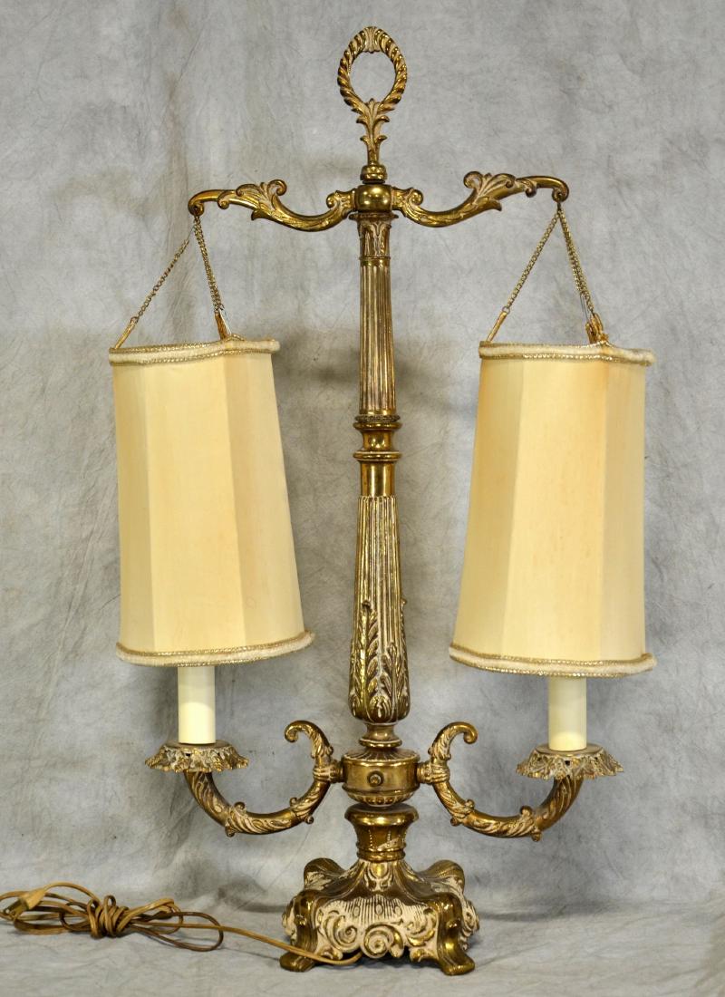 Brass Double Arm Table Lamp (1 of 1)