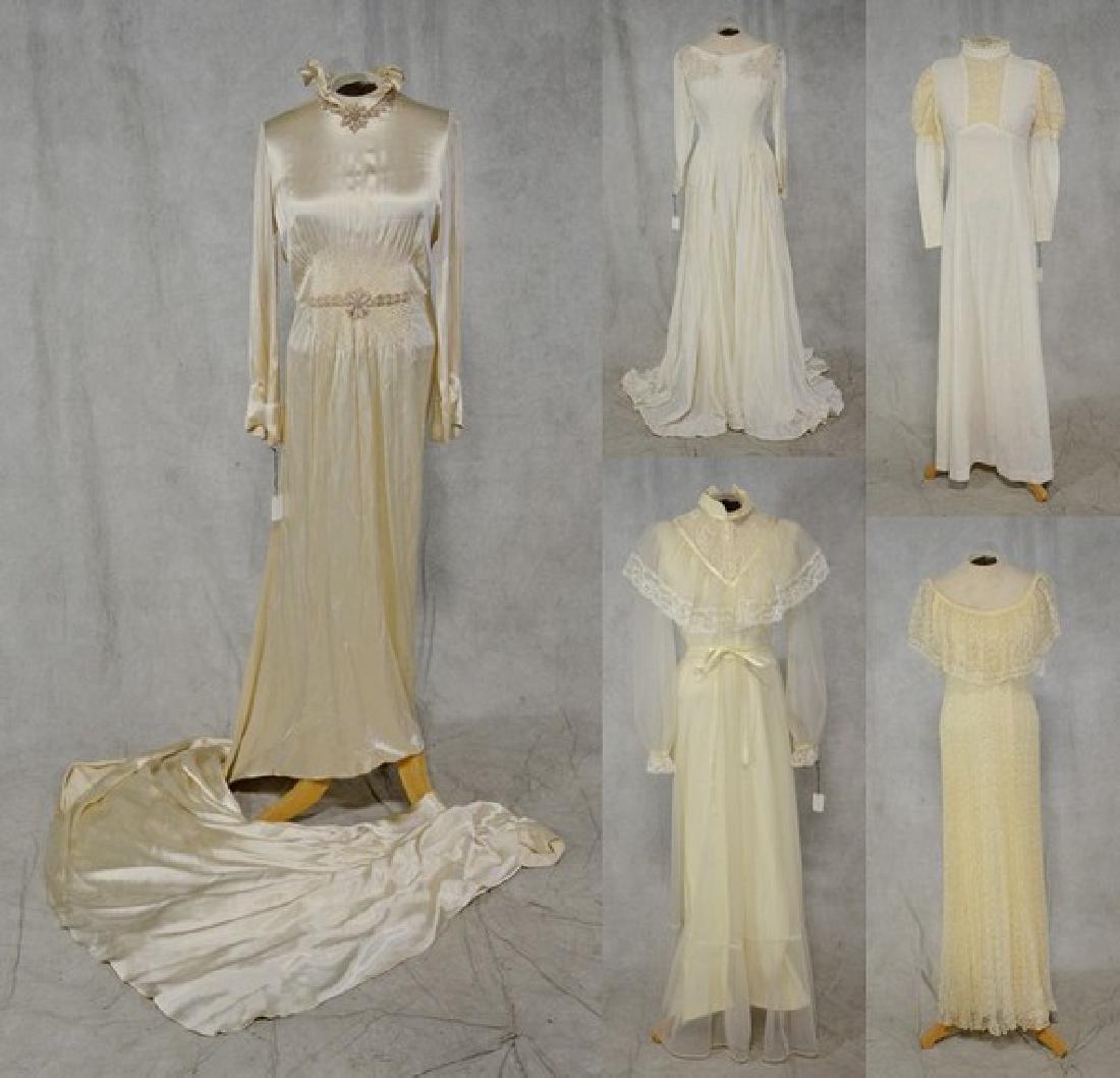 Antique and Vintage Wedding Dress Grouping (1 of 8)