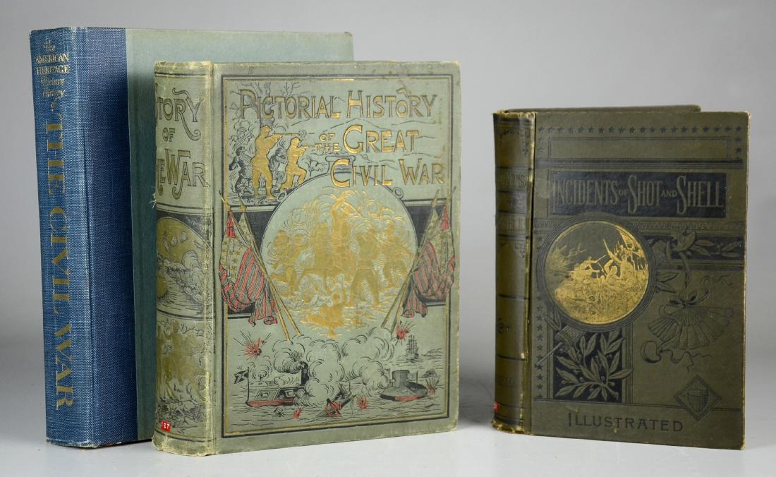3 Illustrated Books Related to the American Civil War: [Civil War Illustrated] Three Illustrated Books Related to the American Civil War; c/o Edward P. Smith, "Incidents Among Shot and Shell" (New York: Union Pub House 1868); Richard M. Ketchum, "The Amer