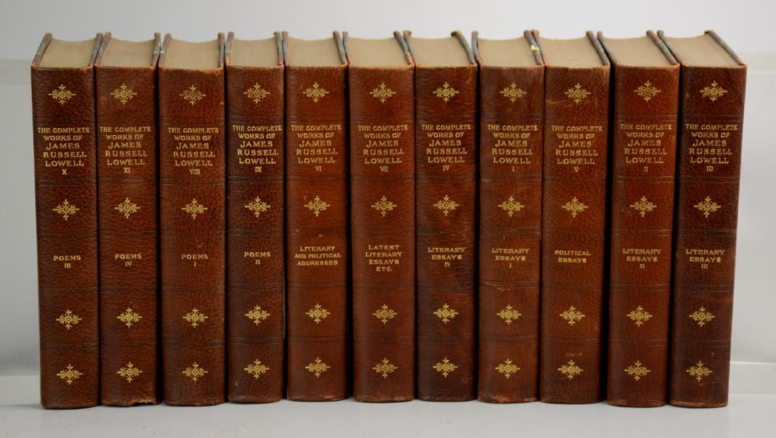 The Complete Works of James Russell Lowell: "The Complete Works of James Russell Lowell" (Boston and NY: James Russell Lowell 1890), 11 vols, Fireside Edition, very good condition
