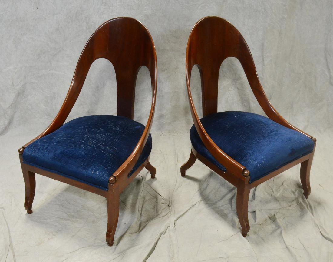 Pair mahogany Empire armchairs (1 of 1)