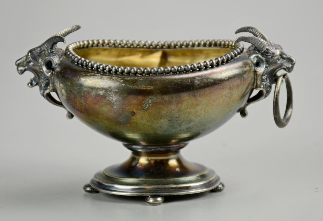 Coin Silver Master Salt Bigelow and Kennard with Ram (1 of 2)